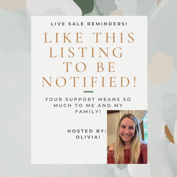 Other - Live Sale Notification!